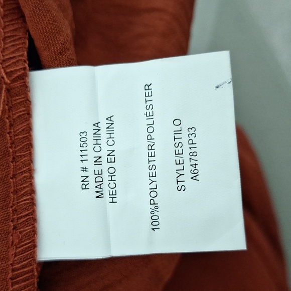 As U Wish "NEW" Juniors' Rust Boho Belted Cargo Jumpsuit Overalls Size L - Picture 14 of 14